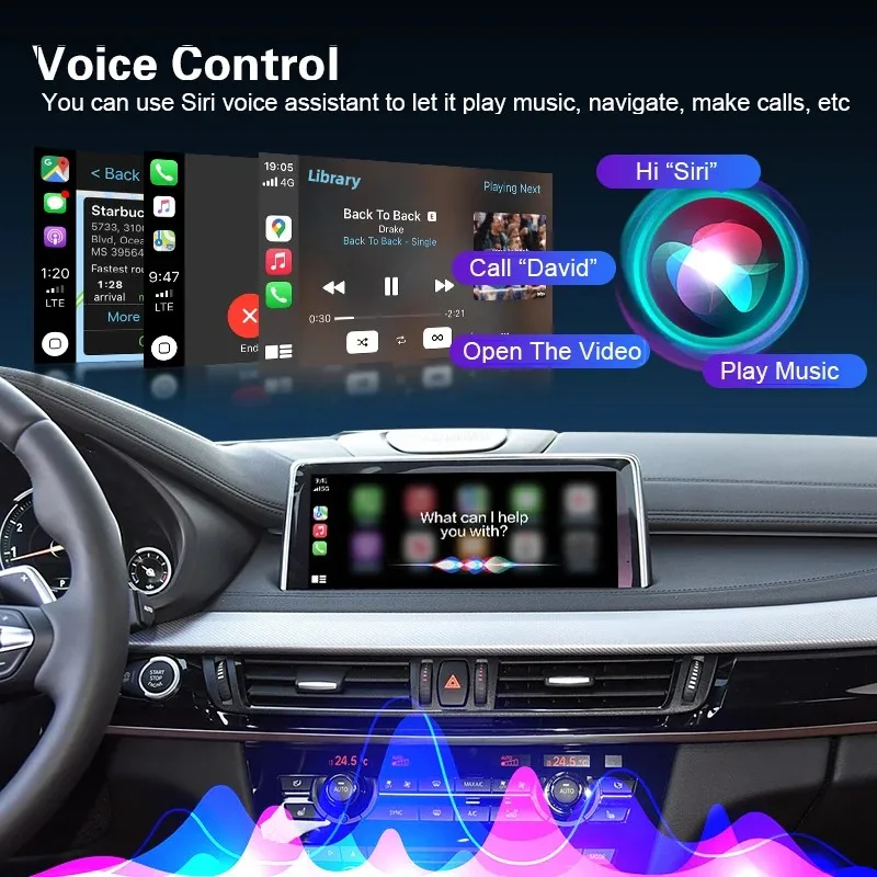 OEM Screen Upgrade Wireless CarPlay for BMW EVO 1 2 3 4 5 7 Series X1 X3 X4 X5 X6 MINI F56 F15 F16 F25 F26 F48 F10 F22 F20 F30