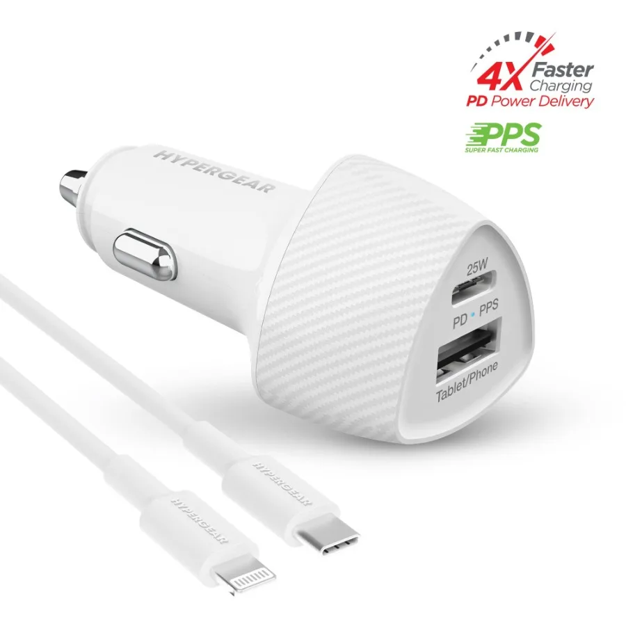 

HyperGear SpeedBoost 25W PD Lightning Car Kit
