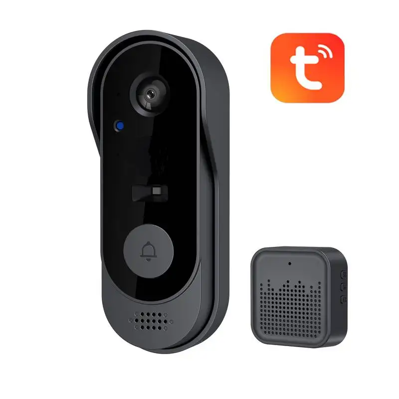 Campanello Tuya con telecamera Wireless Bundle Campanello Smart Home WIFI HD Telecamera per telefono esterno Videocitofono di sicurezza Visione notturna