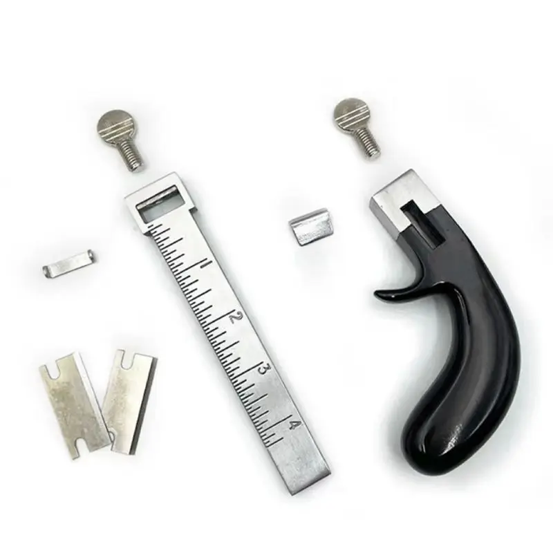 

A23PBG Belt Cutting Machine Set Diy Aluminum Handle Belt Cutting Machine Thong Cutter Thong Divider Tool Cutting Strips