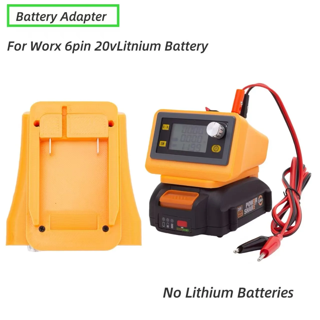 

Преобразователь для Worx 6PIN 20 В, регулятор напряжения для понижения батареи с ЧПУ, регулируемый понижающе-повышающий постоянный ток (только инструменты)