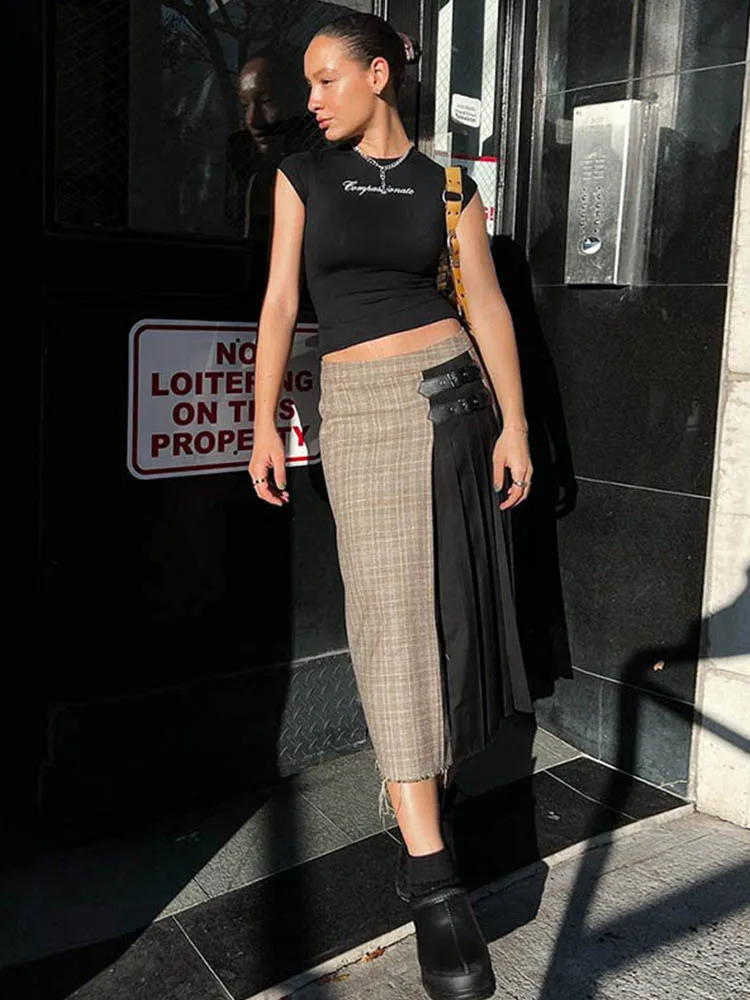 Y2k 스트릿웨어 크롭탑, 레터 프린트 블랙 티, 반팔 그래픽 티셔츠, 여성용 2025