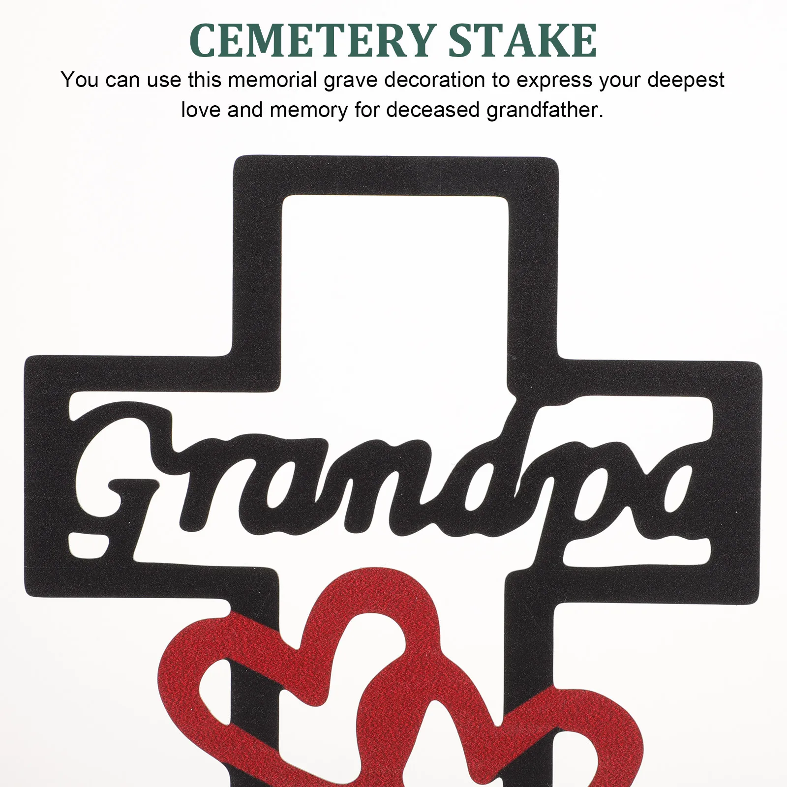 

Cemetery Decoration Stake Premium Iron Metal Memorial Cross For Grave Yard Garden Outdoor Use Graves Decorations