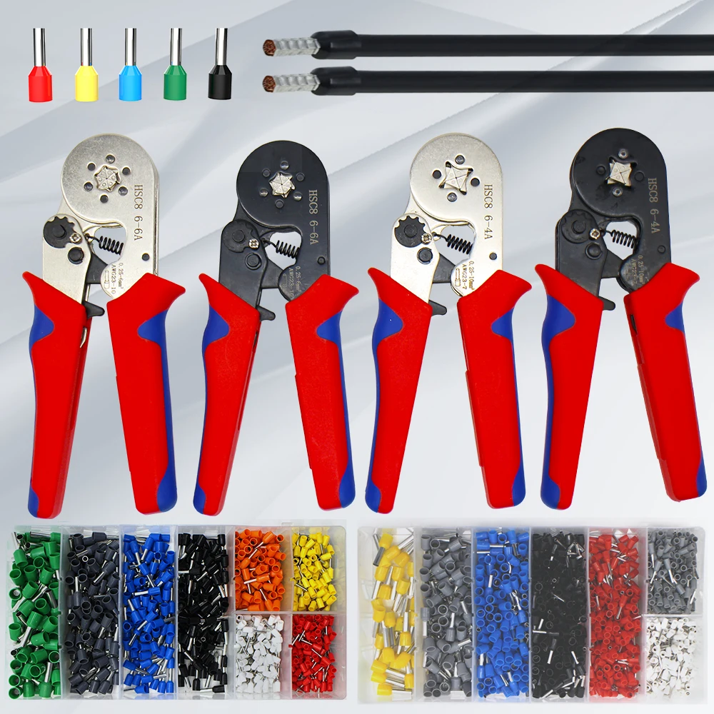 Imagem -02 - Alicate de Prensagem para Prensagem Ferramentas Multitool Tubo de Arame Terminais Crimper Hsc8 66a 64a Pressione Alicate