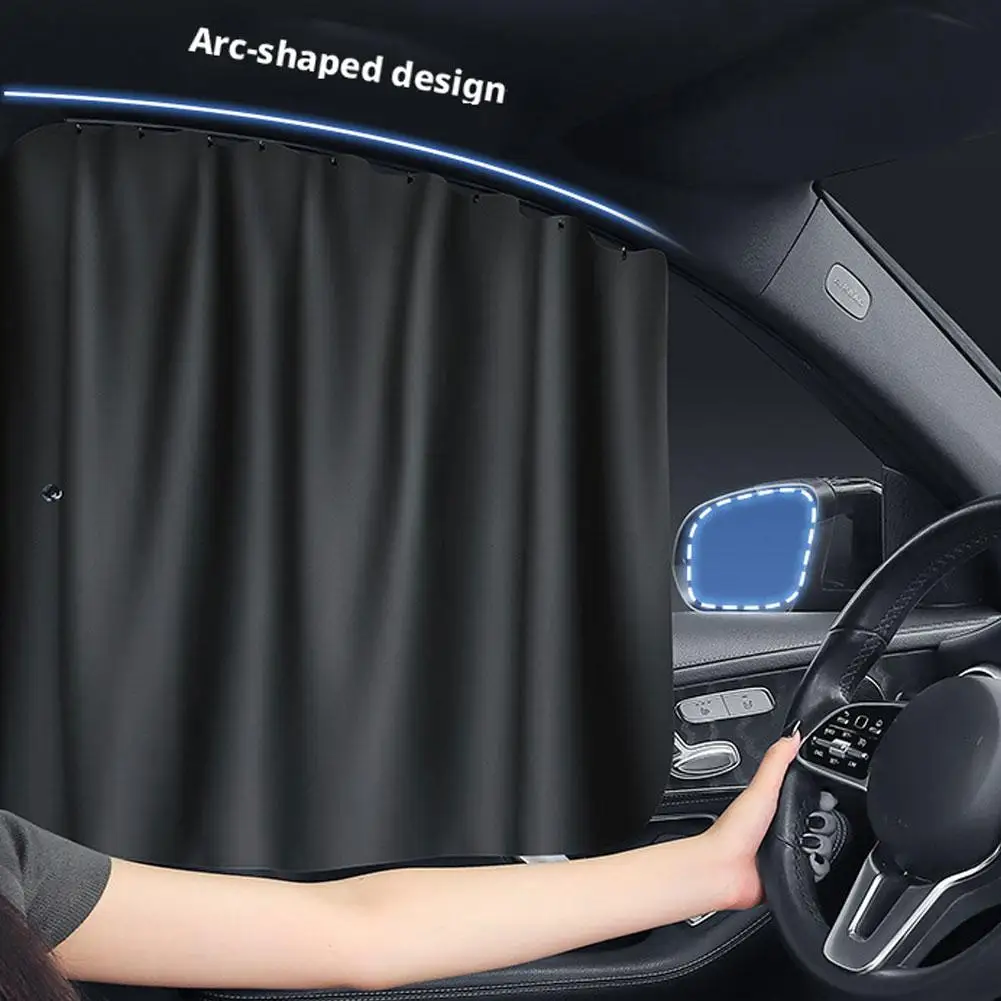 

Car curtains Auto sunshade track type sun protection shield auto rear side curtains privacy sunshade Car Interior Accessories