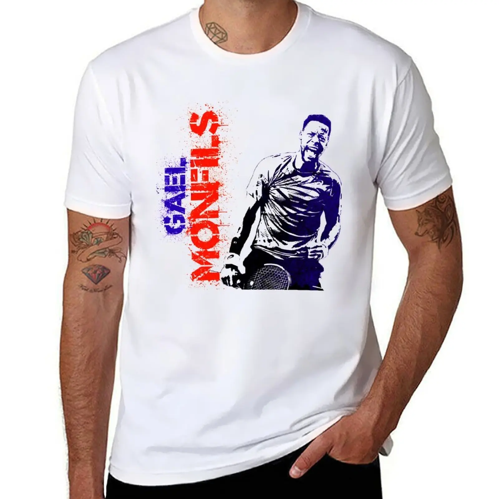 قمصان للرجال من القطن تي شيرت رجالي أساسي تي شيرت Ga?l ثقيل تي شيرت قميص رجل عادية تي #1