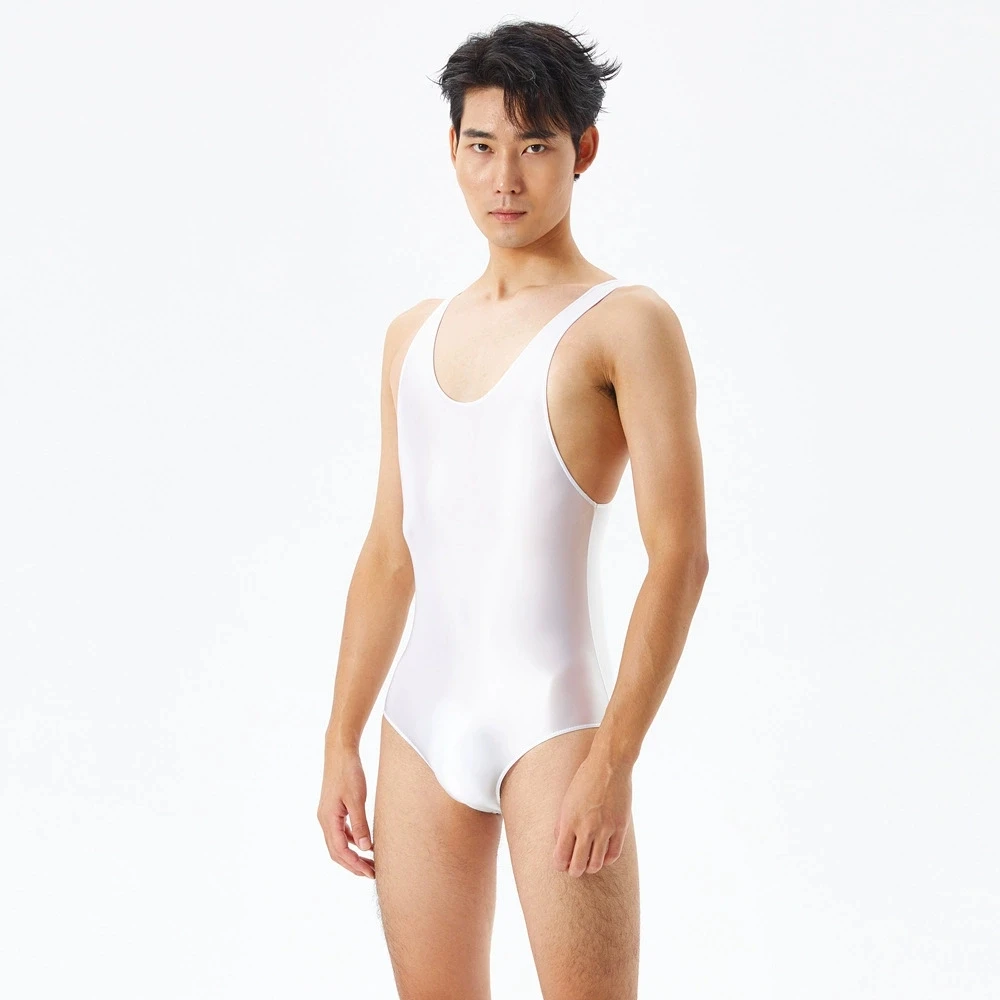 ชุดสูทผู้ชายผ้าซาตินเนื้อเรียบแบบชิ้นเดียว รัดรูป เซ็กซี่ ไซส์ใหญ่ สินค้าขายดีข้ามพรมแดน เหมาะสำหรับโยคะ ฟิตเนส และสวมใส่สบายๆ