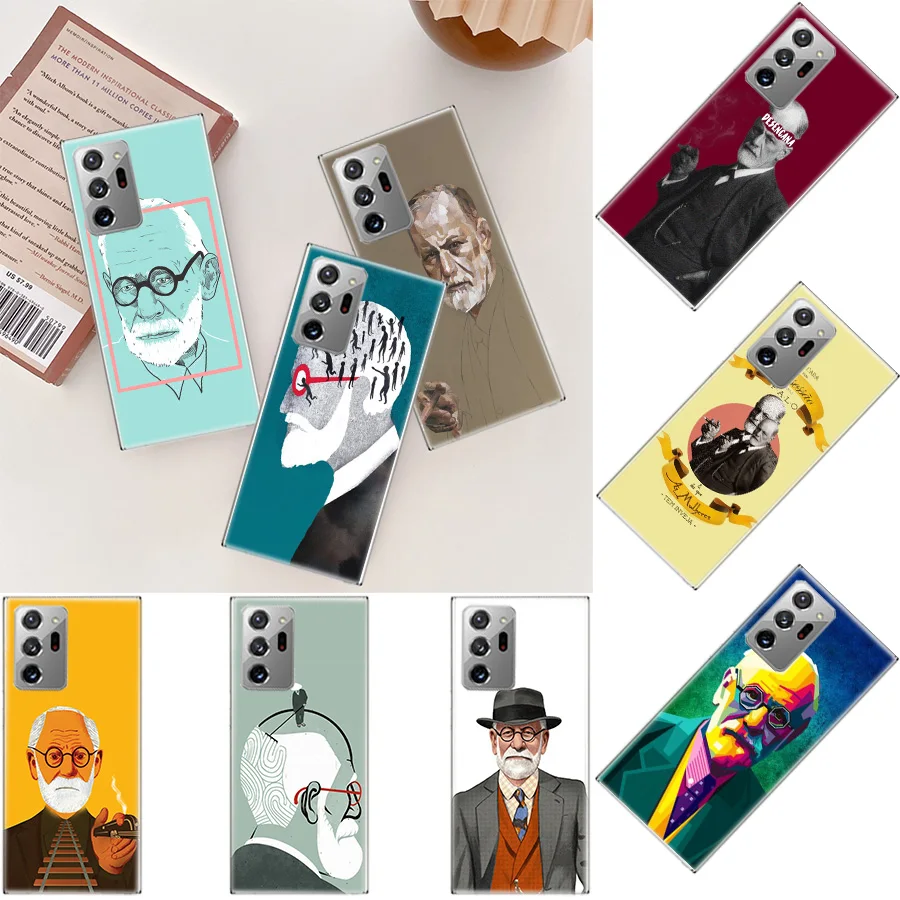 Sigmund Freud founder of psychoanalysis Phone Case For Galaxy Samsung A03 A03S A13 A23 A33 A53 A73 A54 A34 A24 A14 5G A04 A04S A