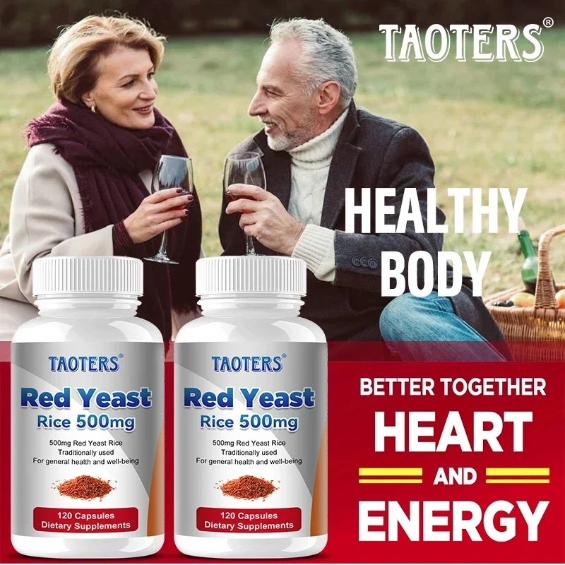 Taoters Red Yeast Antioxidant -500Mg Red Yeast Rice Helps Improve Digestion, Maximize Immune System & Promote Glucose Metabolism