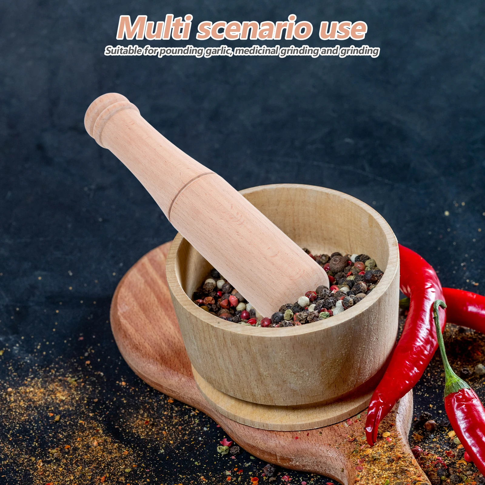 مطرقة رأس مسطحة من الخشب الصلب المتين أداة الضرب المحمولة للخشب والمطاط والبلاستيك للاستخدام المنزلي أداة يدوية الصنع #4