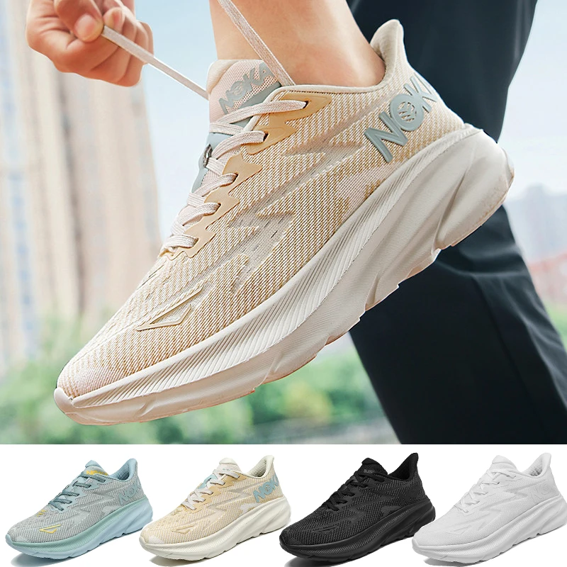 

Men's Running Shoes Jogging Breathable Mesh Cushioning Non-Slip Outdoor Luxury shoes Couple Trainer Race Sneakers Off-road Shoes