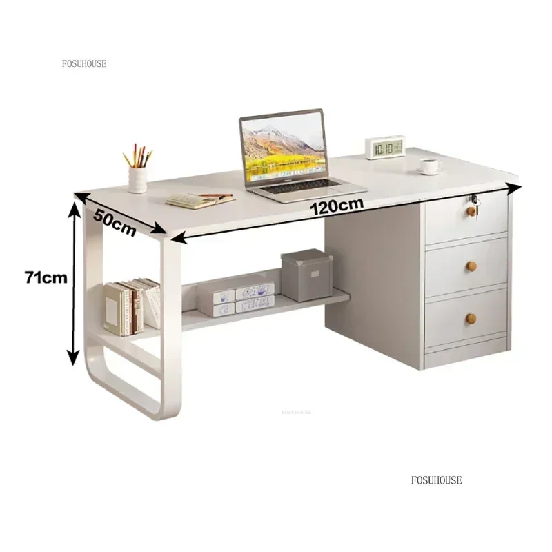 

Desktop Computer Desks Home Office Desks Student Study Writing Tables with Drawer Simple Modern Workbench Office Furniture ZZ