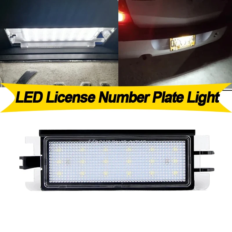 1PC White Car LED License Plate Light For Dacia SANDERO I LOGAN I 2004 2005 2006 2007 2008 2009 2010 2011 2012