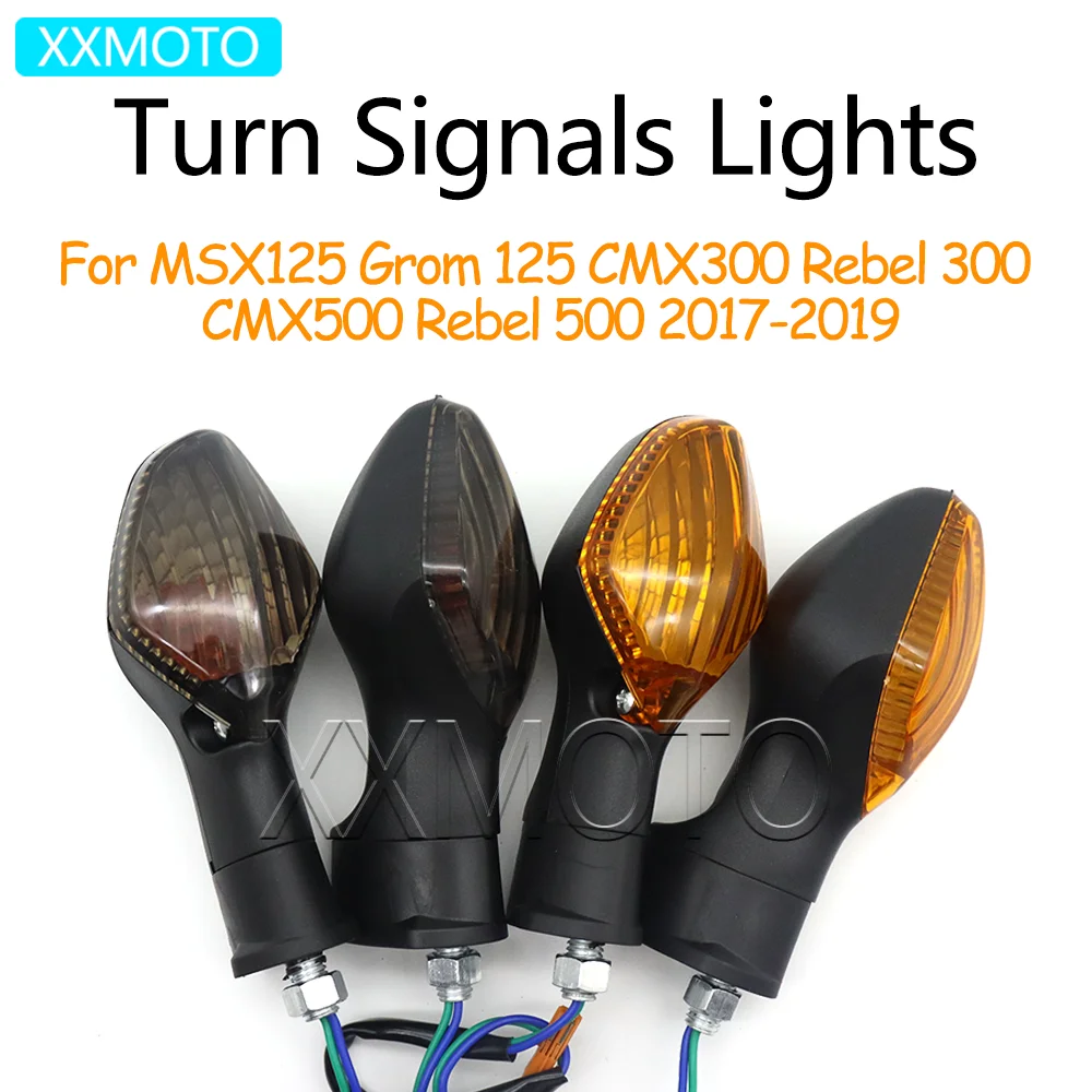 

For HONDA MSX125 MSX 125 Grom 125 CMX300 Rebel 300 CMX500 Rebel 500 CMX 300 500 2017-2019 Motorcycle Turn Signals Lights Lamp