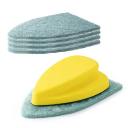 FOSHIO Nylon Cleaning Cloth Scrubbing Pad Handheld Wiper Window Glass Car Polishing House Kitchen Oven Wash Scouring Felt Brush