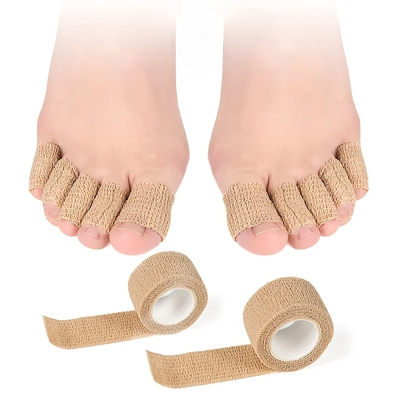10 rolls Multi-Functional Self-Adhesive Elastic Hand and Foot Protection Tape, Durable and Wear-Resistant, Suitable for Sports