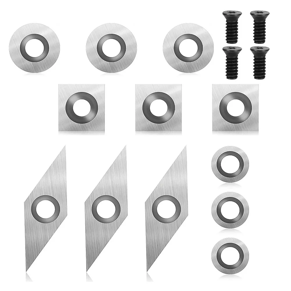 

16 Piece CNC Carbide Indexable Inserts for Woodworking Turning Tools and Efficient with Comprehensive Coverage