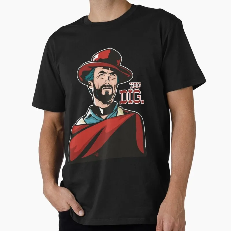 For a Few Dollars More Graphic T-shirt Clint Eastwood Sergio Leone Spaghetti Western Vintage Cowboy Bounty Hunter Print Gift Tee