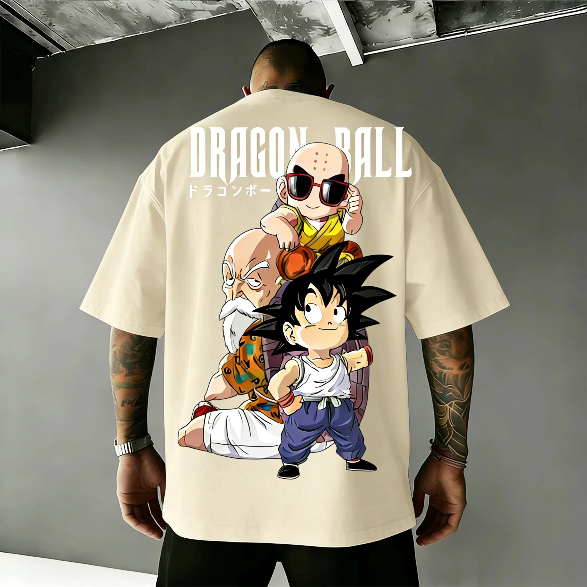 

Модная хлопковая футболка с принтом Dragon Ball (аниме), 2026, в стиле Харадзюку, унисекс, летняя, новая, свободного кроя, повседневный топ