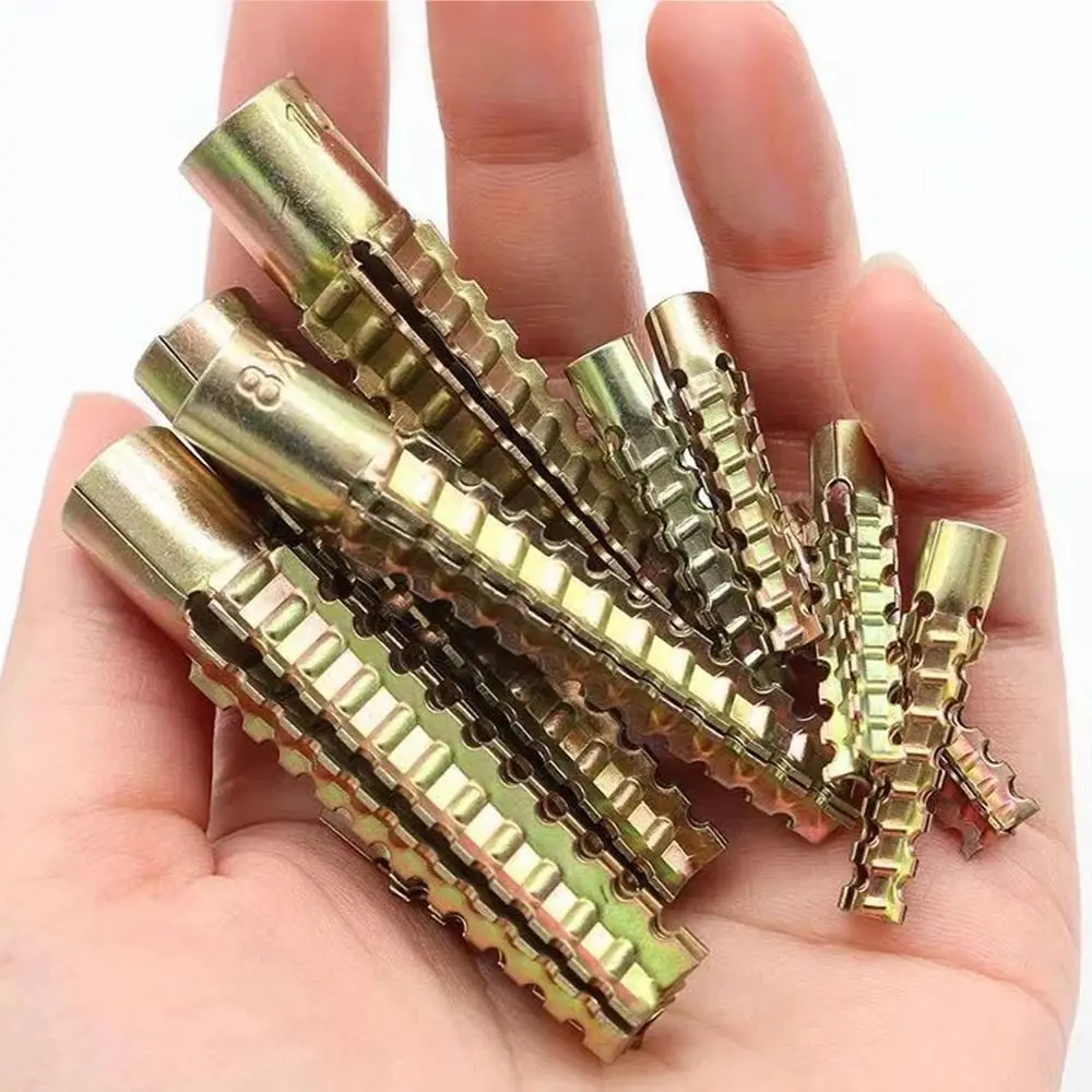 100/150 مجموعة M6 M8 أنبوب توسيع معدني الأنابيب الحفر الذاتي منع فضفاض الذاتي التنصت المسمار مقاومة للتآكل شكل شجرة #4
