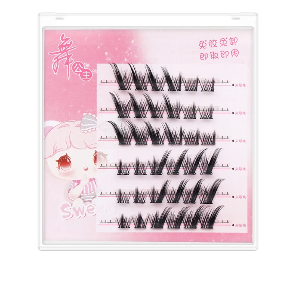 

New False Eyelashes Individual Lash Clusters Manga Fluffy Soft Natural Anime Lashes Extension Supplies Beauty Makeup Tool