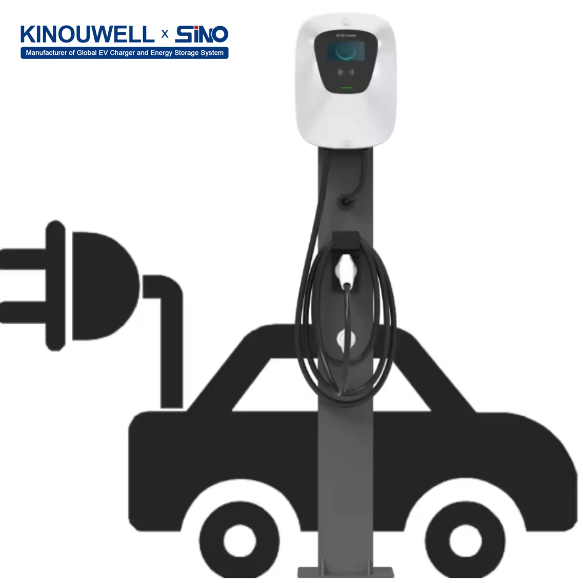 

Kinouwell Ocpp Type 2 32a 3 Phase 7kw 22kw Wallbox Fast Electric Charging Station EV Car Charger