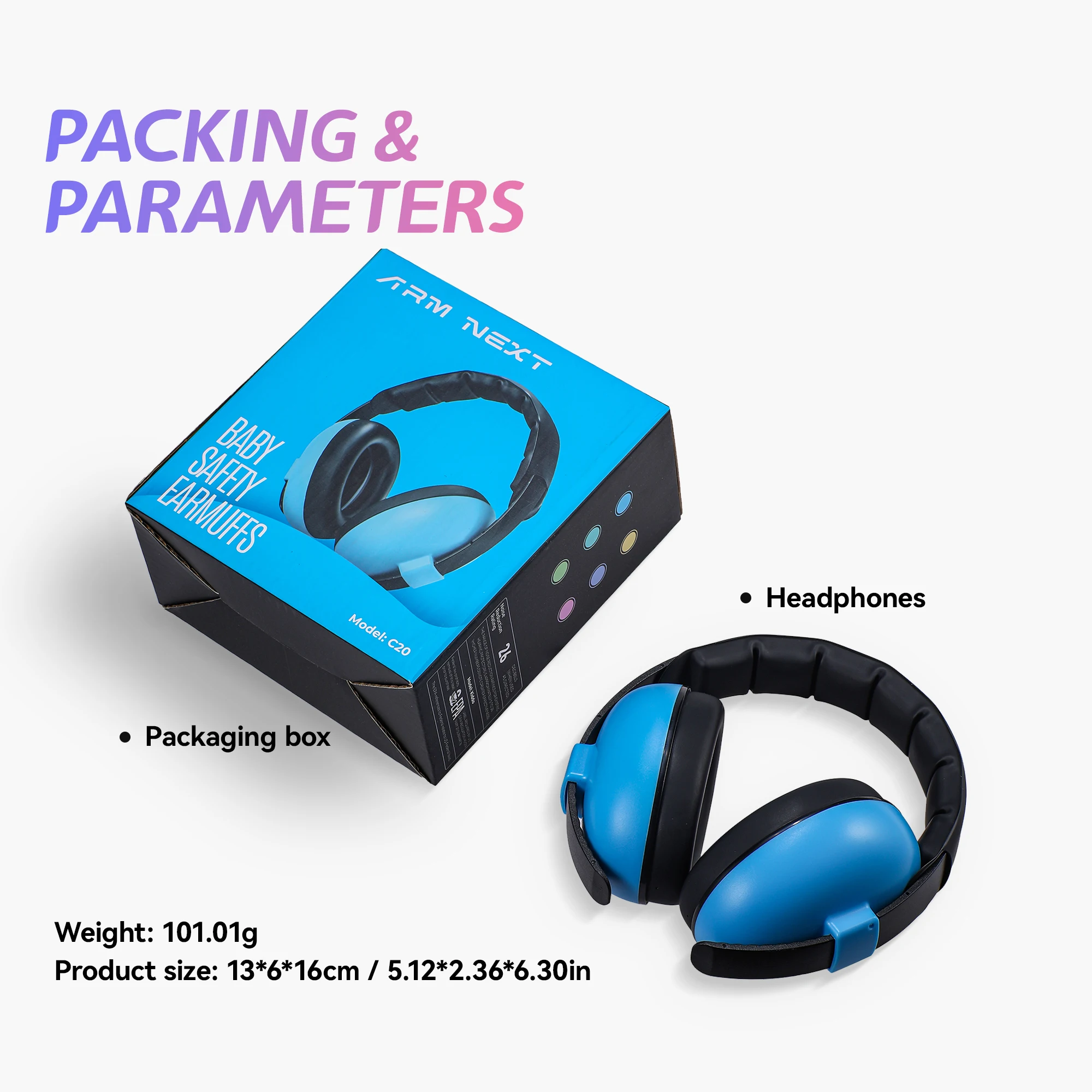 Ochrona uszu dla niemowląt i małych dzieci Redukcja hałasu Nauszniki Dziecięce słuchawki chroniące przed uszkodzeniami słuchu Poprawiają sen