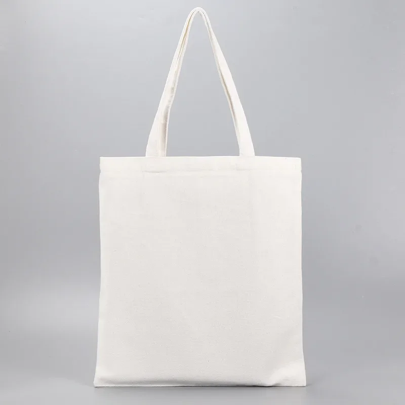 LAB-02 Canvas Shopping Bags Eco Reusable Foldable Shoulder Bag Large Handbag Fabric Cotton