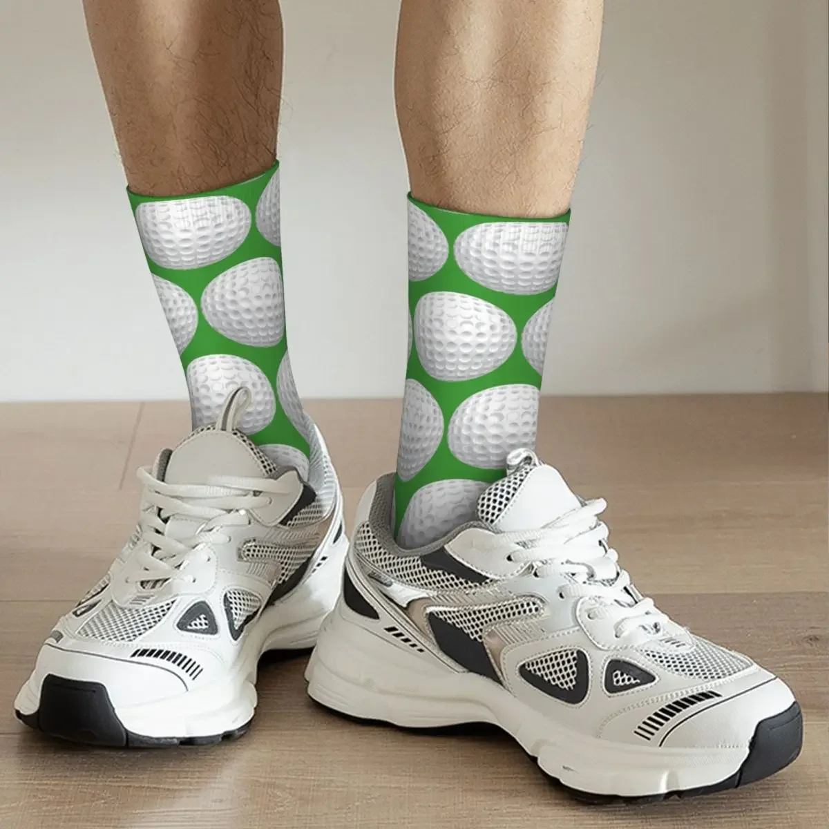 Golf Ball Socks Harajuku Super Soft Stockings All Season Long Socks Accessories for Man's Woman's Gifts