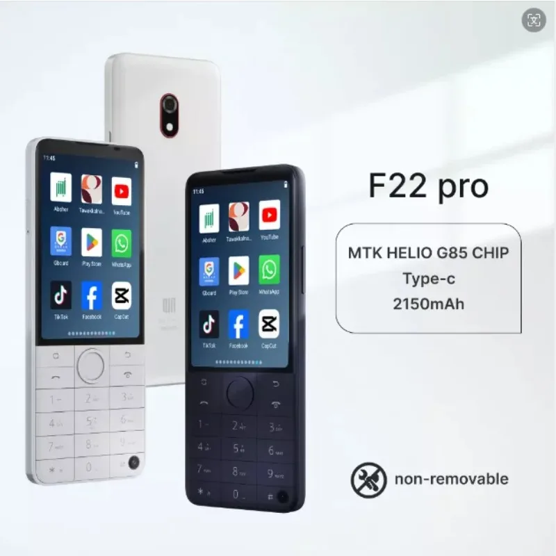 QIN F22 pro F21 Pro smart button phone bluetooth wifi touch screen, 4G, hotspot google play hebrew keypad