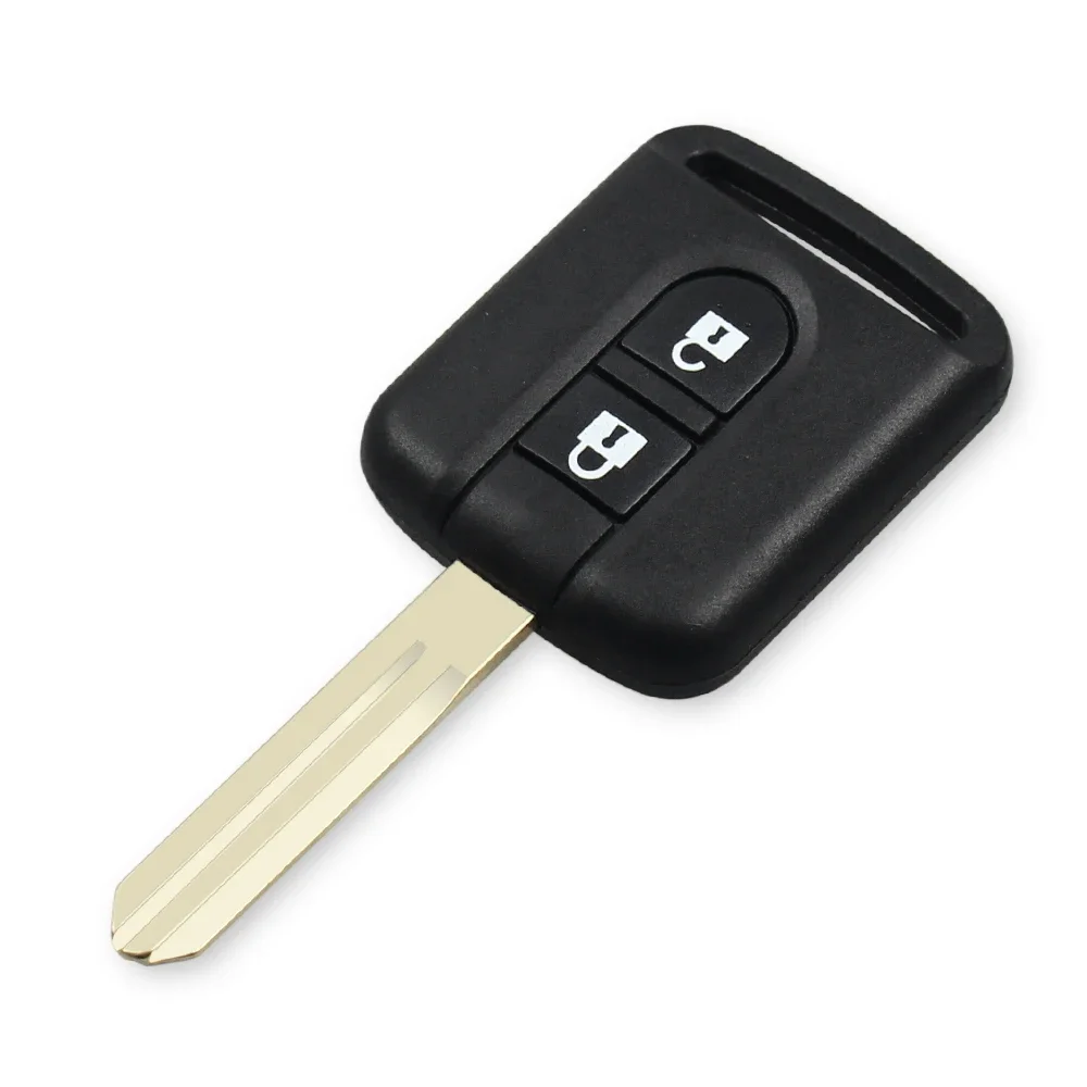 KEYYOU-carcasa de llave de coche, mando a distancia de 2 botones para Nissan Qashqai Navara Micra NV200 Patrol Y61 2002-2016