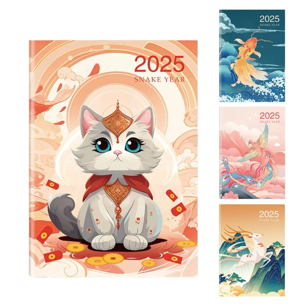 Portable A4 A5 Schedules Notebook 24 Sheets Work Efficiency Agenda Planner Life Check-in Learning Plan Planner Notebook Office