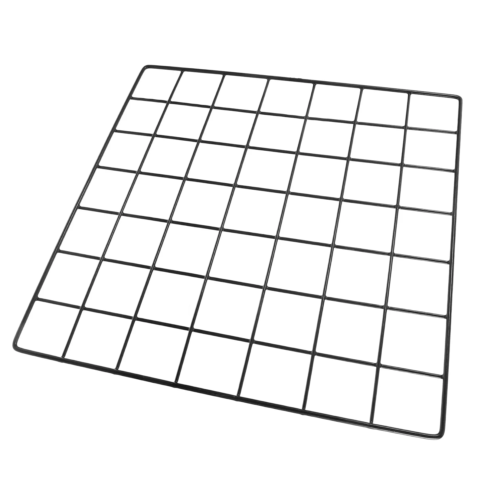 Iron Wire Grid Wall Panel Photo Display Decoration Sturdy Metal Grid Frame for Home Supermarket Wall Organizing