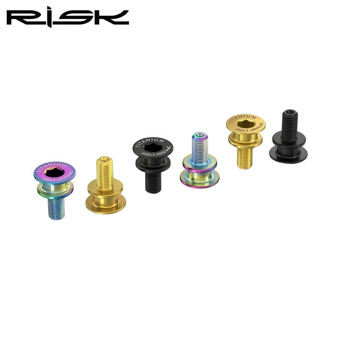 RISK RT125 Titanium M8 x 15mm Square Taper Bicycle Crank Arm Bolts For Brompton / 412 / MTB / Road Bike Bottom Bracket Bolts view 3