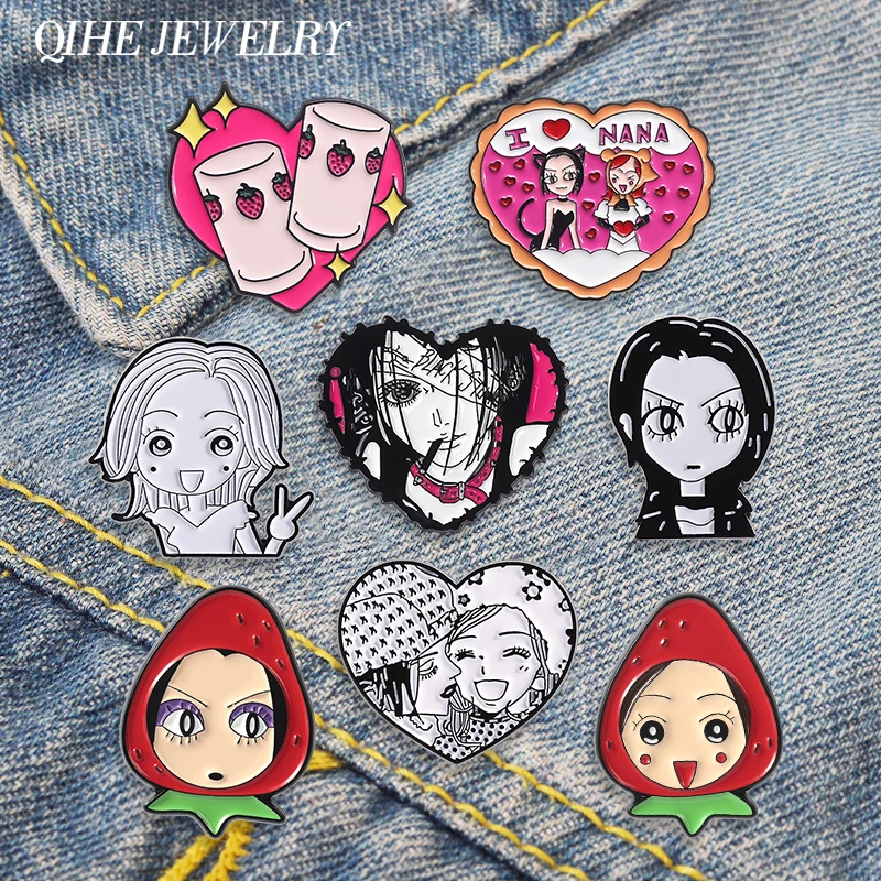 Pins de Esmalte de Colección de Chicas Anime, Broches de Personajes de Manga y Dibujos Animados, Insignias de Solapa para Ropa, Joyería de Moda, Regalos para Fans y Amigos