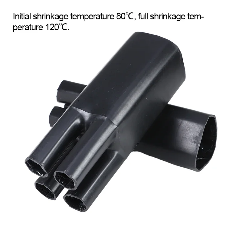  1pcs Hot Melt Adhesive Heat Shrinkable Finger Sleeve 2 3 4 5Cores Waterproof Insulation Cable 2:1 Heat Shrink Finger Boot