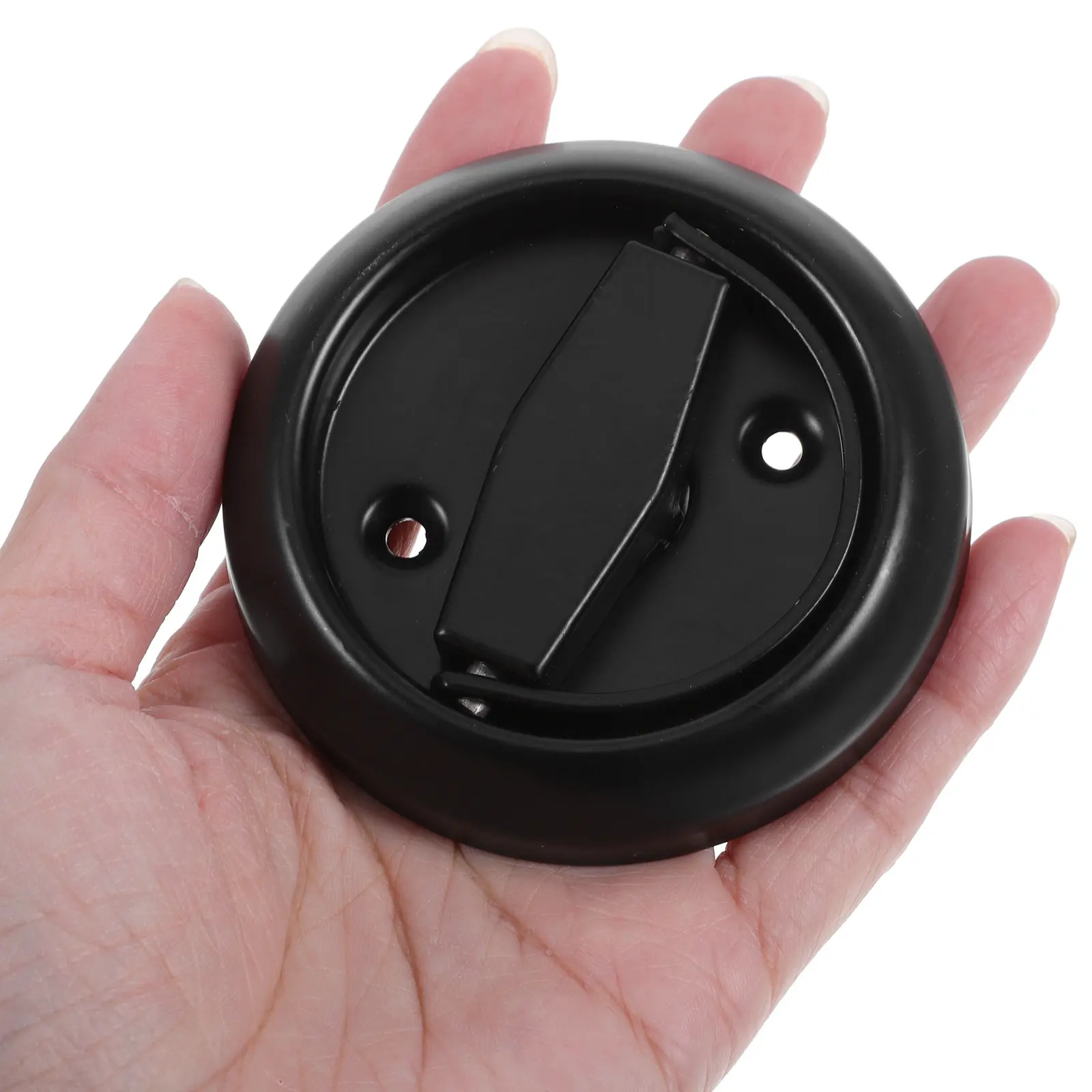 Stainless Steel 304 Recessed Door Pull Handle Round Flush Mounted Hidden Sliding Barn Pocket Door Hardware for Humid