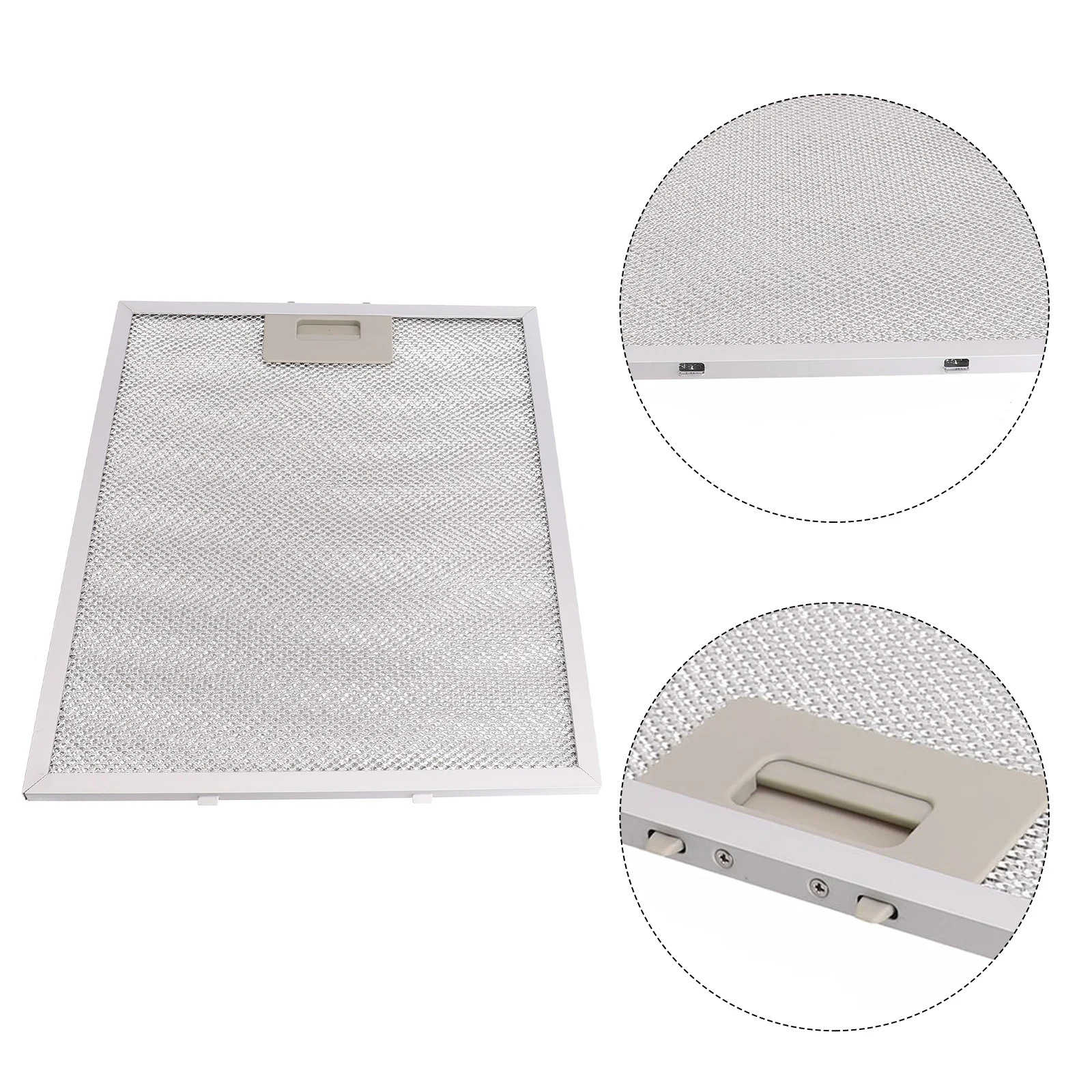 Kitchen Cooker Hood Filters Metal Mesh Extractor Vent Filter 350 X 285 X 9mm Silver Hoods Oil Filter Range Aspirator Filter