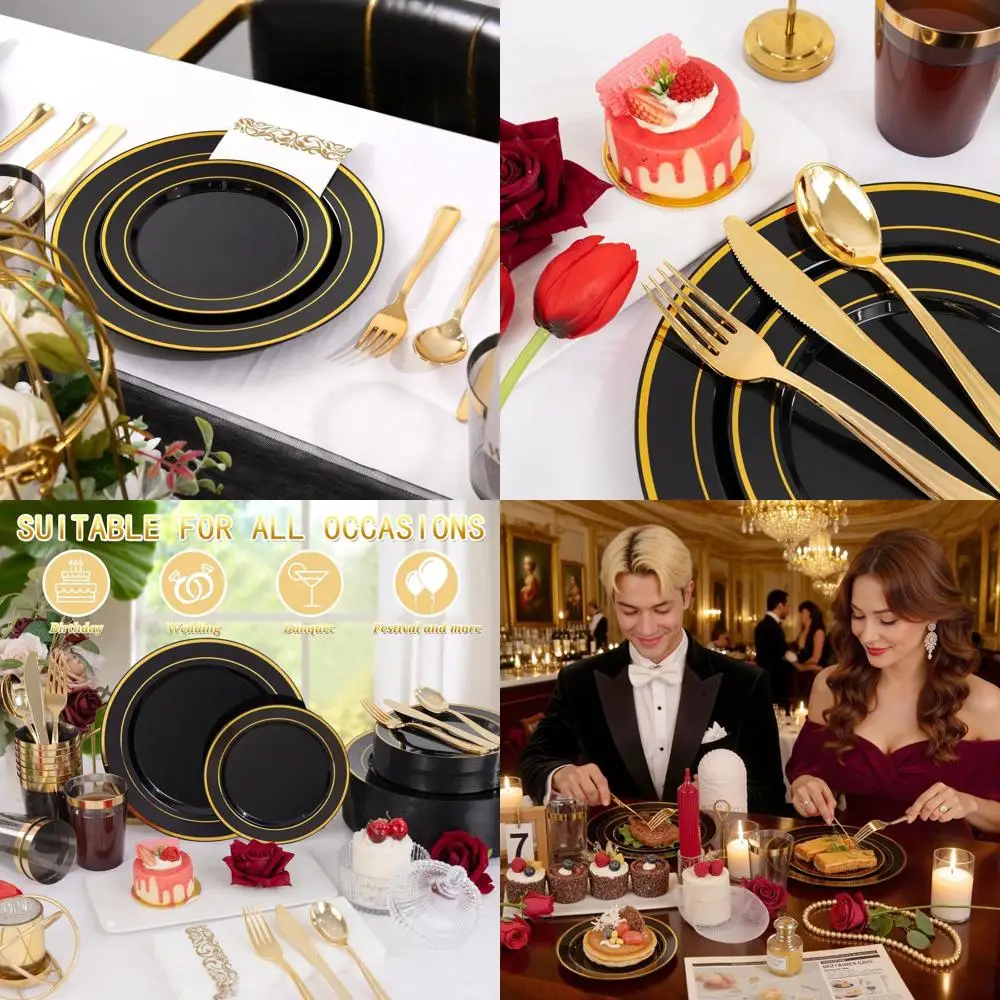 800-Piece Black & G…