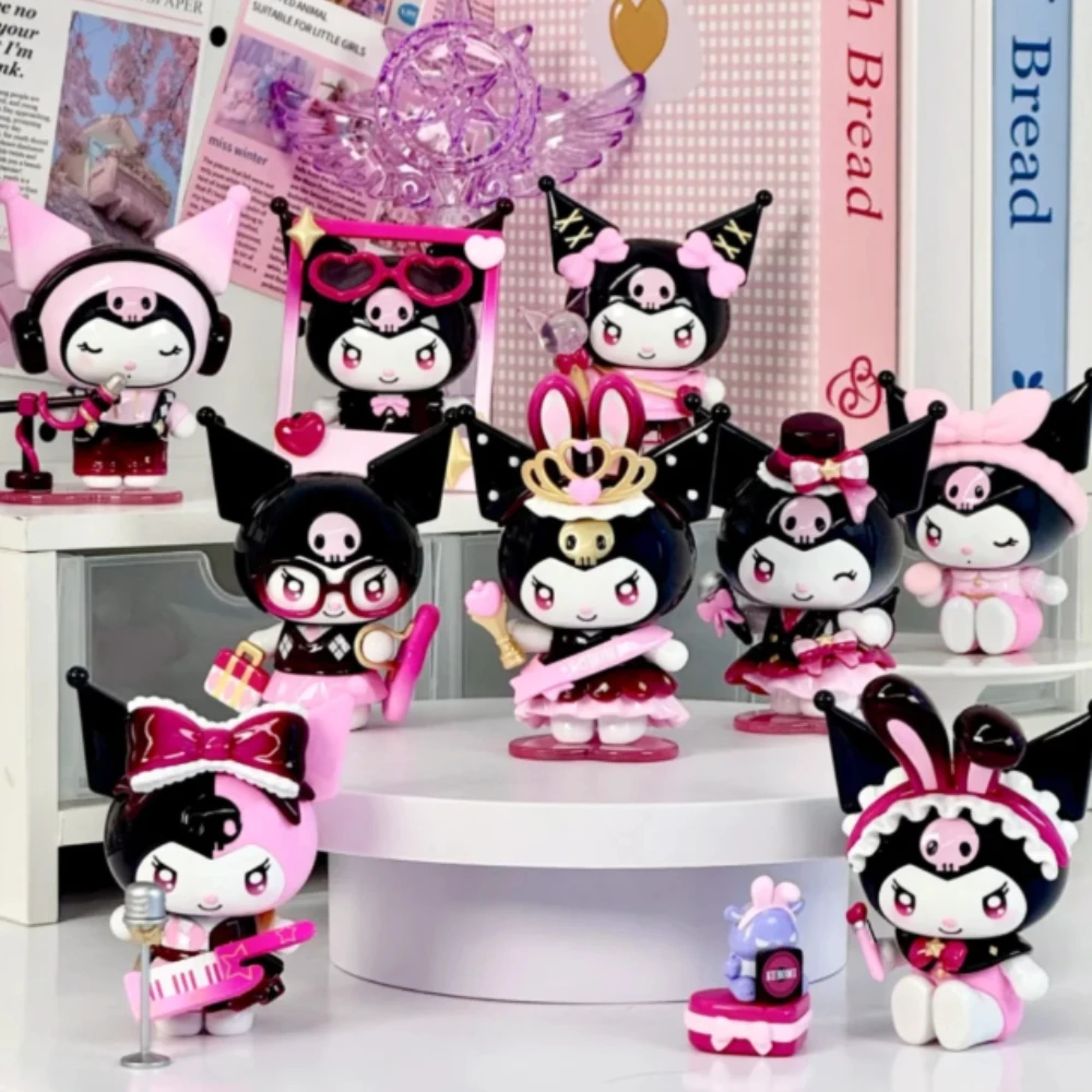 

Kuromi Sparking Idol Series Blind Box Cute Mystery Box Anime Doll Surprise Bag Action Figure Kawaii Collection Model Gifts Toys