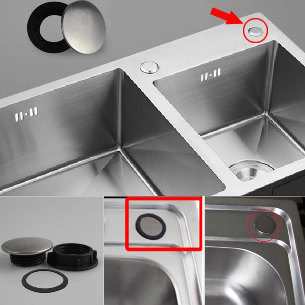 Accesorios para lavabo de lavandería, sello de drenaje antifugas, tapón para fregadero de cocina, dispensador de jabón, cubierta de orificio para grifo