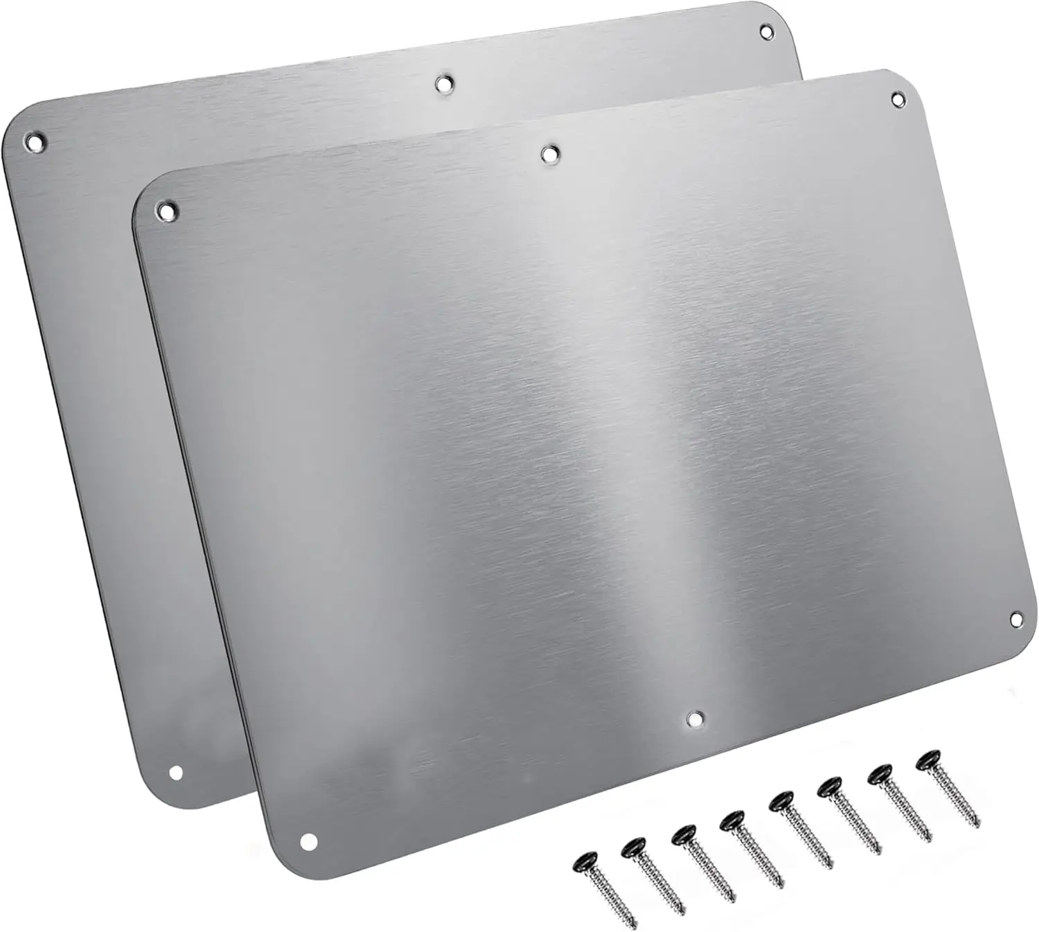 

Большая пластина из нержавеющей стали для магнитов, с клейкой основой 3M, монтажными винтами, идеально подходит для магнитных полок и держателей для специй