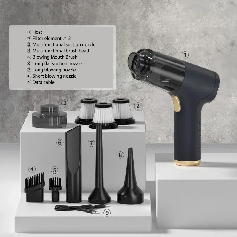 Xiaomi MIJIA 2 in 1 무선 진공 1290000Pa 가정용 차량용 휴대용 핸드헬드