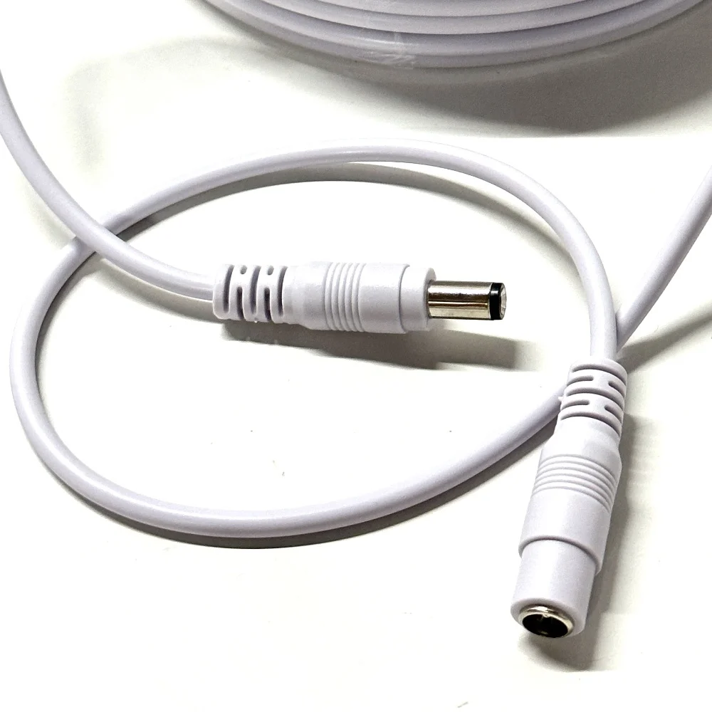 DC 12V Power Adapter Extension Cable 5.5*2.1mm Male Female Power Cord Extend Wire 3M 5M 10M 15M 20M 30M Cable For CCTV Camera