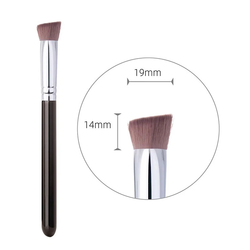 Schuine Driehoek Concealer Borstel Contour Markeerstift Concealer Borstel Synthetische Haar Make-Up Borstel Traceless Foundation Borstel