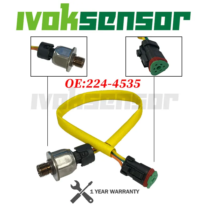 

Original Fuel Oil Pressure Sensor 3PP6-6 224-4535 2244535 For Caterpillar CAT C15 MXS BXS NXS
