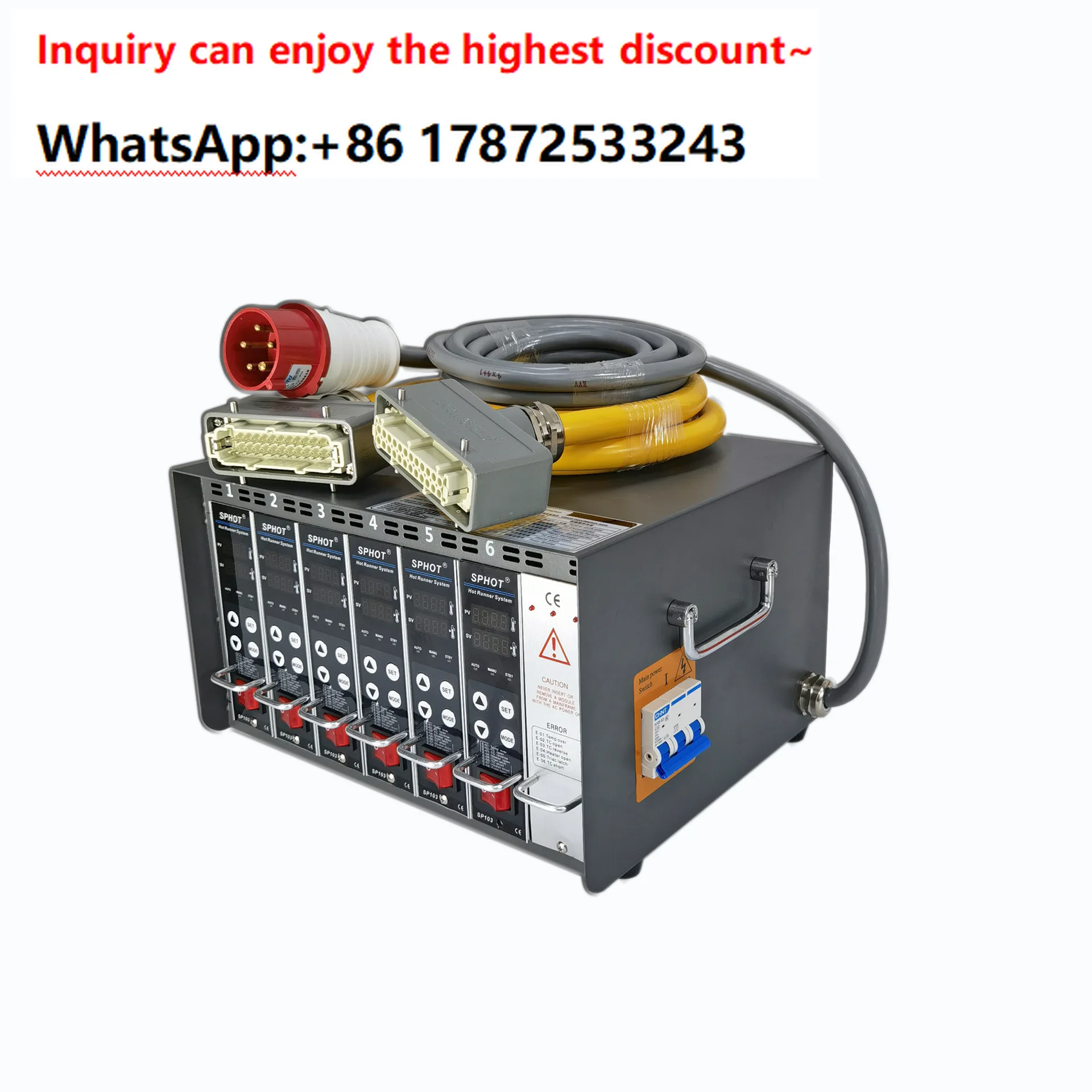 Hot runner temperature control box anti burning intelligent temperature control card high-power mold temperature controller