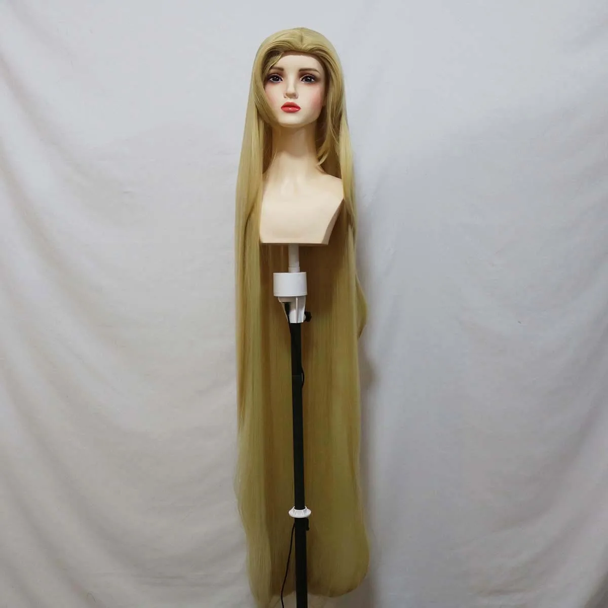 Fairy Princess Party Cosplay Tangled Rapunzel Women Long Blonde Braided Wig