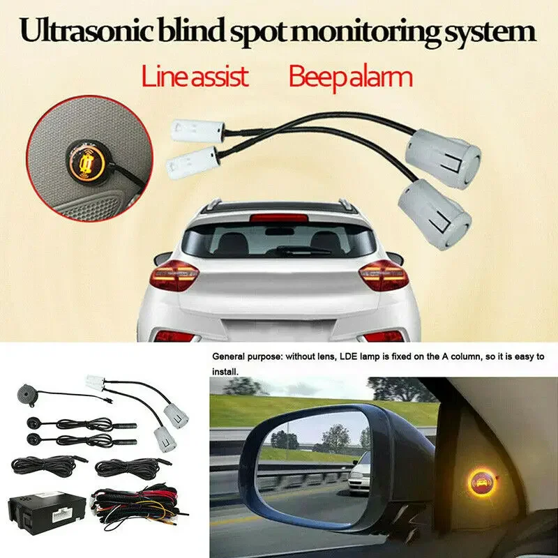 Car Blind Spot Mirror BSD BSM Radar Detection Monitoring System Microwave Sensor