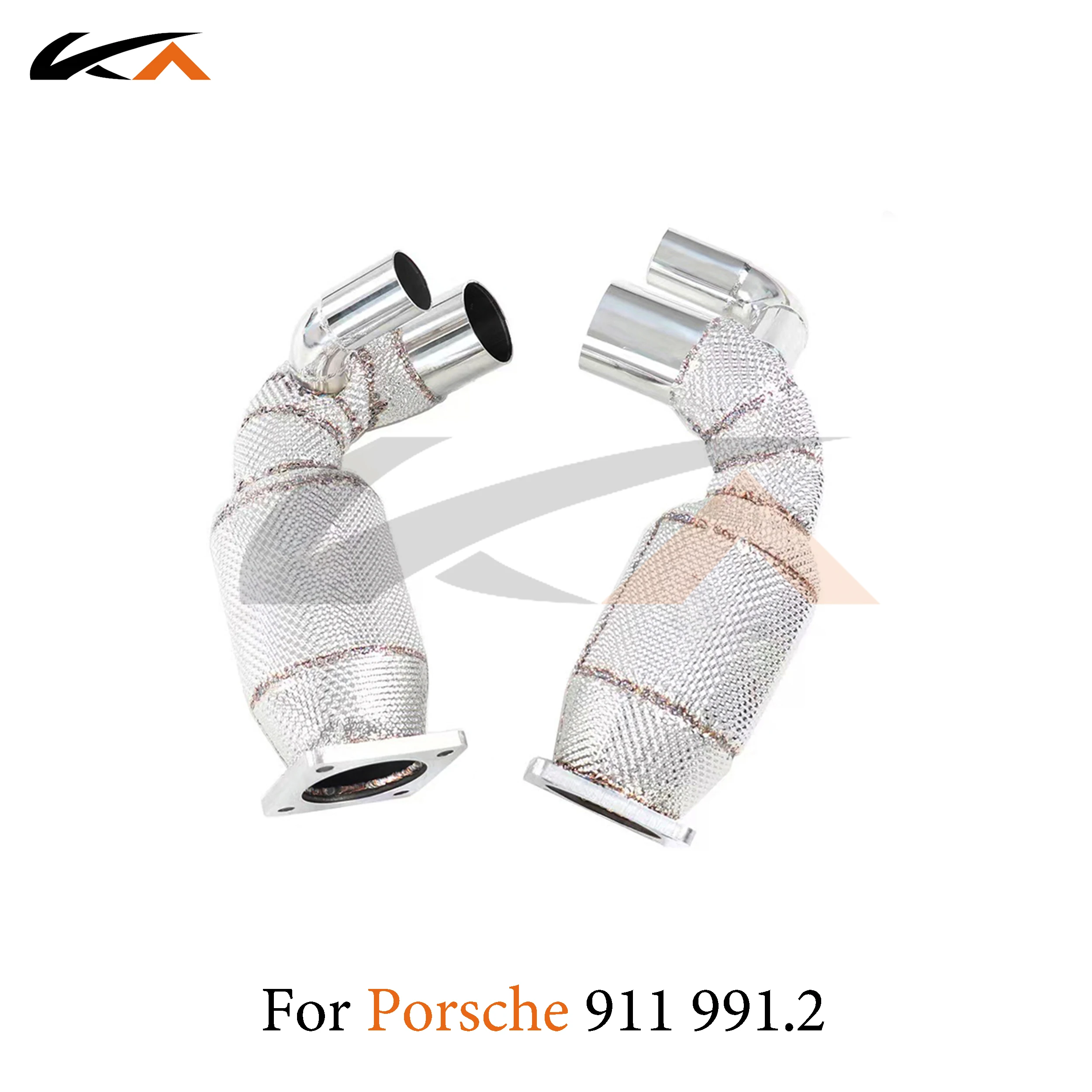 

KA Tuning Performance Downpipe Exhaust for Porsche 911 991.2 Heat Shield with Catalysis Upgrade for Enhanced Sound And Power